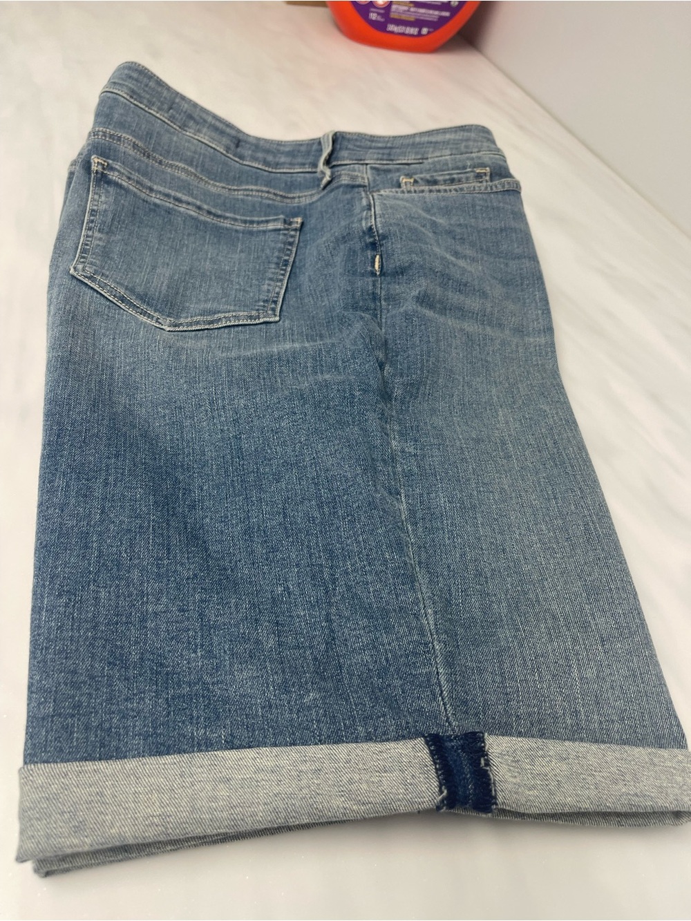 NYDJ Women's Boyfriend Jeans Shorts in Medium Blue Wash